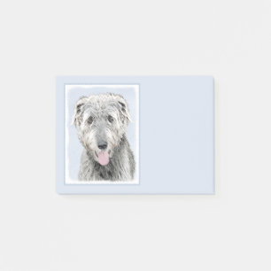 Irish Wolfhound Painting - Niedliche Original Dog  Post-it Klebezettel
