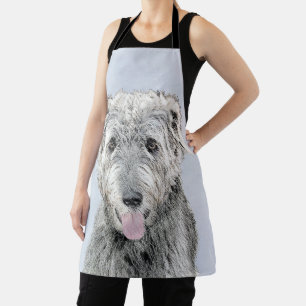 Irish Wolfhound Painting - Niedliche Original Dog  Schürze