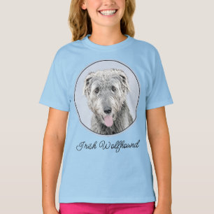 Irish Wolfhound Painting - Niedliche Original Dog  T-Shirt