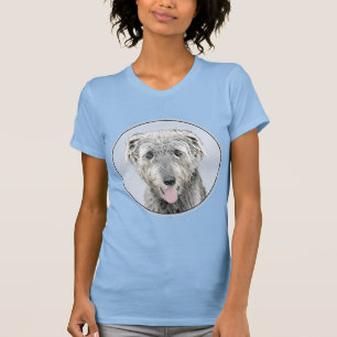 Irish Wolfhound Painting - Niedliche Original Dog T-Shirt