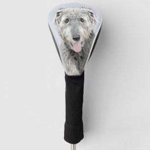 Irish Wolfhound Painting - Niedliche Original Hund Golf Headcover