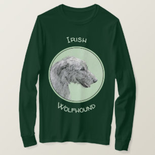 Irish Wolfhound Painting - Niedliche Original Hund T-Shirt