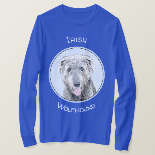 Irish Wolfhound Painting - Niedliche Original Hund T-Shirt