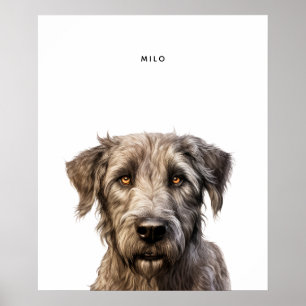 Irish Wolfhound Personalisiert Print Poster