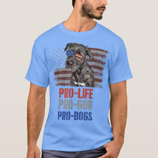 Irish Wolfhound Pro Life Pro God Pro Hunde T - Shi T-Shirt
