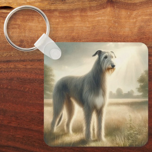 Irish Wolfhound Schlüsselanhänger (Vorderseite)
