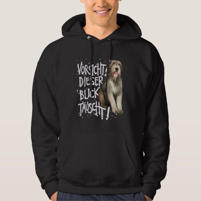Irish Wolfhound Sprichwort Funny Gift Dog Hoodie (Vorderseite)