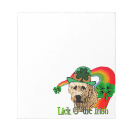 Irish Wolfhound St Patricks Notizblock