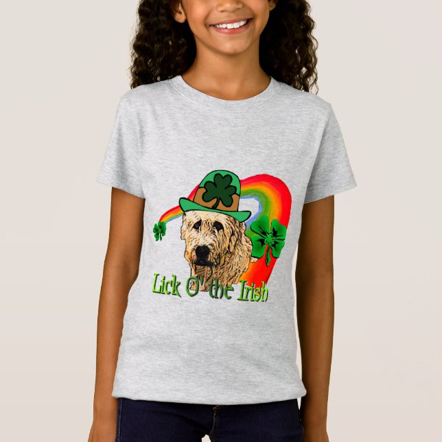Irish Wolfhound St Patricks T-Shirt (Vorderseite)