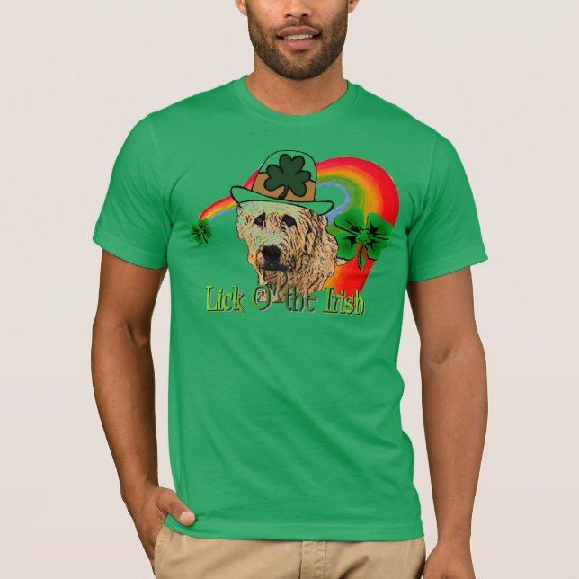 Irish Wolfhound St Patricks T-Shirt (Vorderseite)