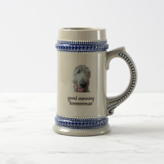 Irish Wolfhound Tasse – Guten Morgen Hoooooman