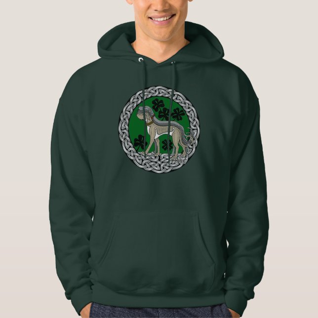 Irish Wolfhound Team Shield Hoodie (Vorderseite)