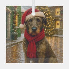 Irish Wolfhound Urlaub Ornament Aus Glas