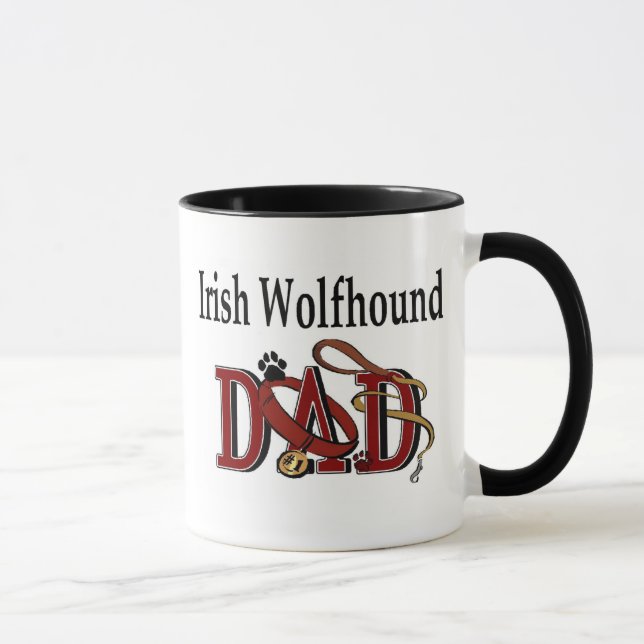 Irish Wolfhound Vater Tasse (Rechts)