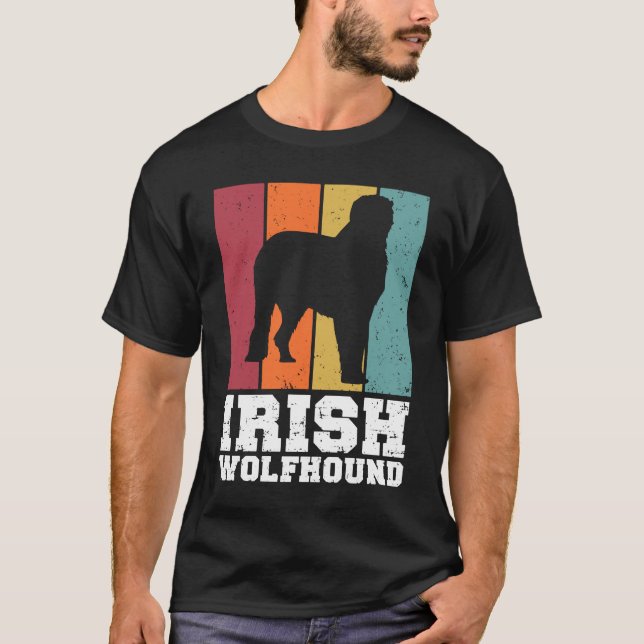 Irish Wolfhound Vintage  2 T-Shirt (Vorderseite)