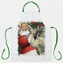 Irish Wolfhound Vintage Weihnachten Schürze