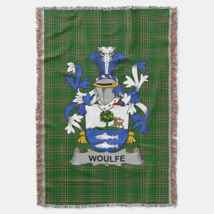 Irish Woulfe Coat of Arms Familienwappen Irland Decke