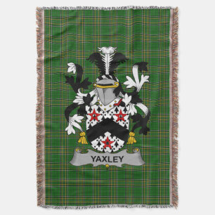 Irish Yaxley Coat of Arms Familienwappen Irland Decke