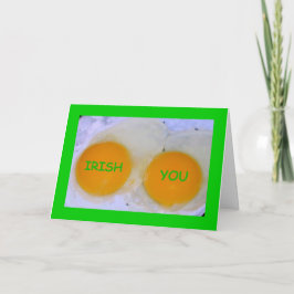 Irish You An Egg-stra Special St Patrick's Day Karte