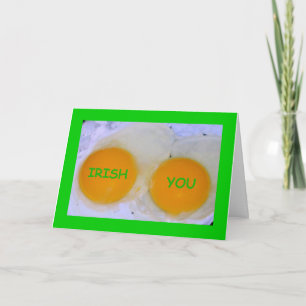 Irish You An Egg-stra Special St Patrick's Day Karte