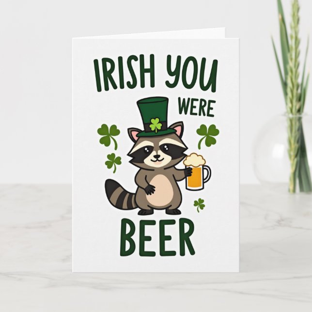 Irish-You-Were-Bier-Karte Karte (Vorderseite)
