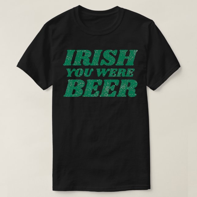 Irish You Were Bunny Green St Paddys Day Hum T-Shirt (Design vorne)