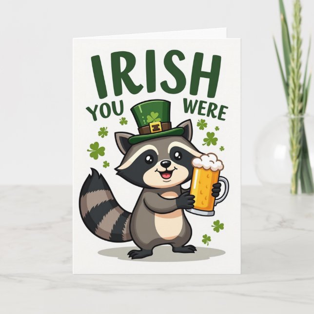 Irish You Were Here Funny Card Karte (Vorderseite)