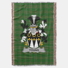 Irish Young Coat of Arms Familienwappen Irland Decke
