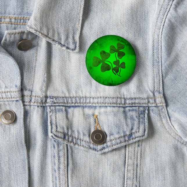 Irishcher Kleeblatt/grüner Klee, irisches grünes L Button (Beispiel)