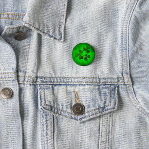Irishcher Kleeblatt/grüner Klee, irisches grünes L Button