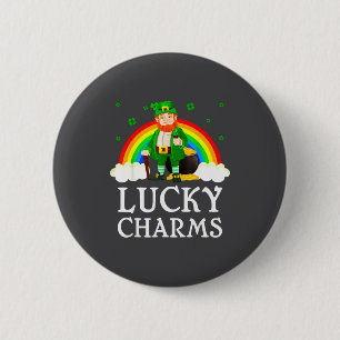 Irishcher Shamrock Kobold St. Patrick's Day Glücks Button