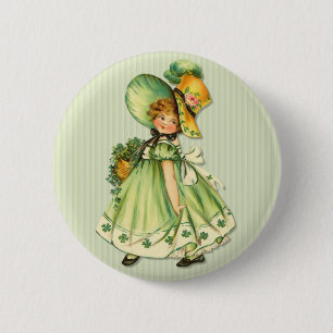 Irishcher Shamrock-Spaziergang Button