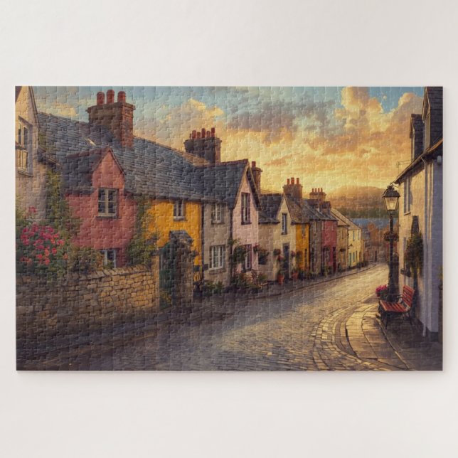 Irishisches Dorf-Puzzle Puzzle (Horizontal)