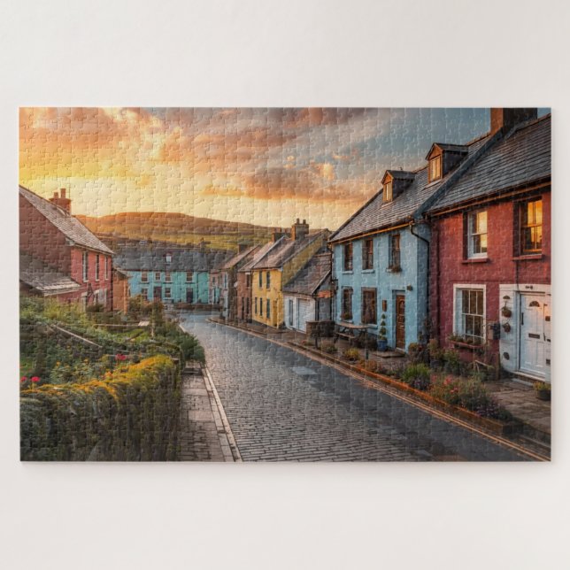 Irishisches Dorf-Puzzle Puzzle (Horizontal)