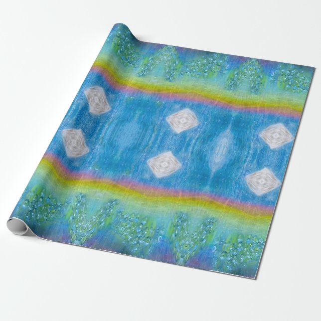 Irisierend, funkelnd, Regenbogenlicht Geschenkpapier (Ungerollt)