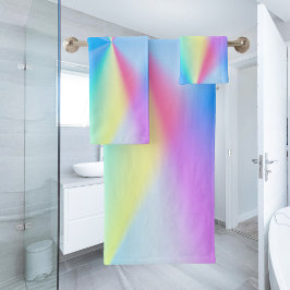 Irisierend, regenbogenähnlich, verträumt - für Rom Badhandtuch Set