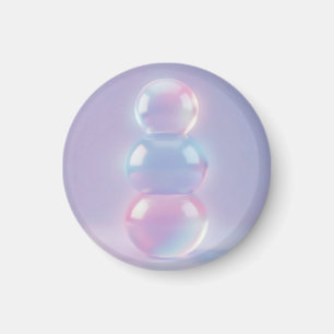 Irisierende Pastell-geschichtete Kugeln Träumerisc Magnet