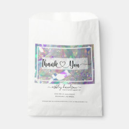 Irisierende Tinsel Business Shopping Paper Bags Geschenktütchen