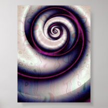 Irisierende violette Spiral Abstracte Fraktal Kuns
