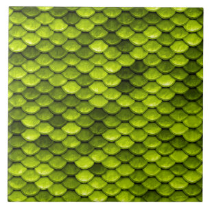 Irisierender grüner Glitzer Meerjungfische Fliese