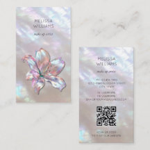 Irisierender holografischer Lily-QR-Code
