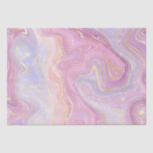 Irisierender Regenbogenverlauf und Goldfolienschic Seidenpapier