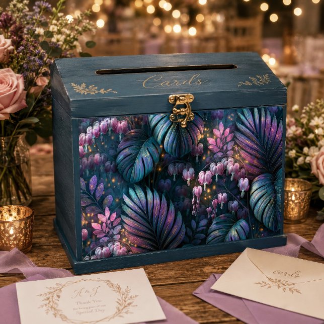 Irisierendes Blutherz Botanisches Decoupage Seidenpapier (Von Creator hochgeladen)