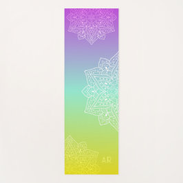 Irisierendes Gradient Asymmetrisches Mandala & Ini Yogamatte