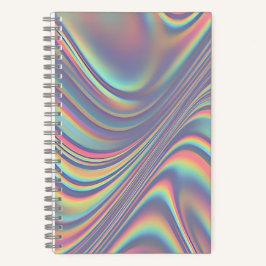 Irisierendes Holografisches Wirbel-Textur Notizbuch
