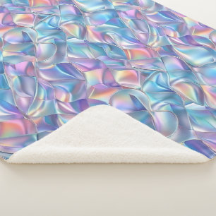 Irisierendes Metallisches 6 Geometrisch Sherpadecke