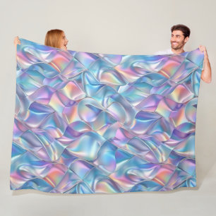 Irisierendes Metallisches 6 Geometrisches Fleecedecke
