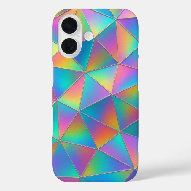 Irisierendes Polygon Case-Mate iPhone Hülle (Rückseite)
