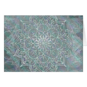 Irisierendes Schimmer Mandala Boho Chic Danke schö