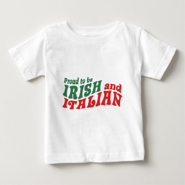Irisitalienisch Baby T-shirt (Vorderseite)